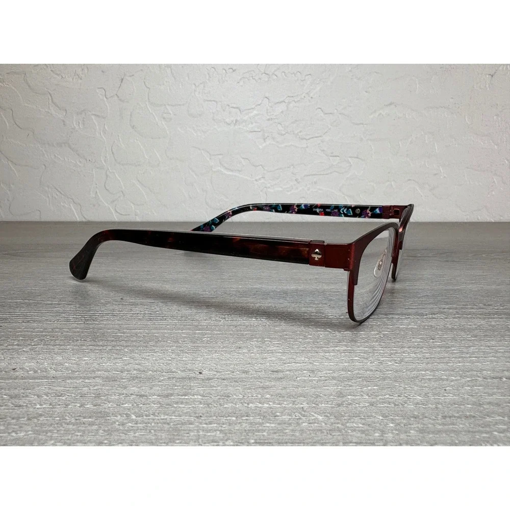 Kate Spade New York Diandra Eyeglasses Burgundy Floral‎ Print Women Frames